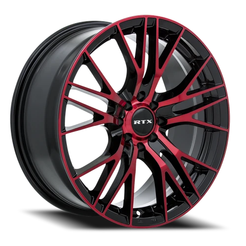 DOORBUSTER PRICING! - Rtx Vertex Wheel 20x8.5 5x114.3 Black Machined Red 38mm | 82322