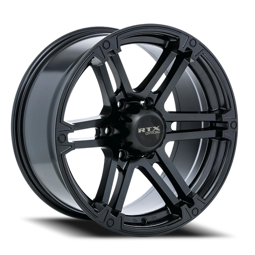 DOORBUSTER PRICING! - Rtx Slate Wheel 17x8 6x139.7 Satin Black 25mm | 81813