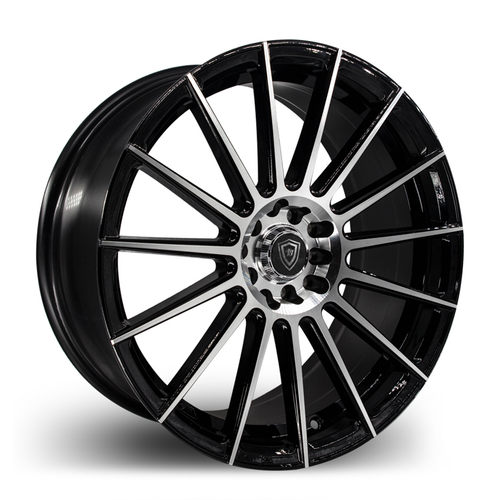 White Diamond® W3193 Wheels Rims 18x8 5x105 5x4.5 (5x114.3) Black Machined 35 | 31931881010511435BP
