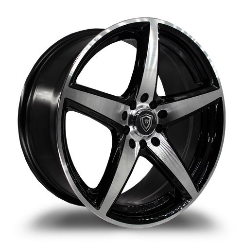 White Diamond® W244 Wheels Rims 17x7 5x112 5x120 Black Machined 35 | 24417751011412035BP