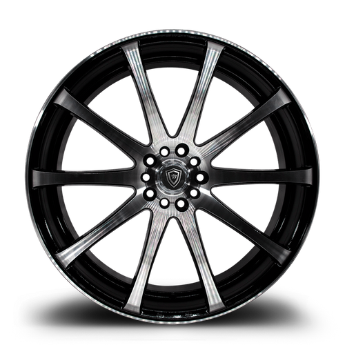 White Diamond® W3196 Wheels Rims 22x9 5x115 5x120 Black 20 | 31962291011512020GB