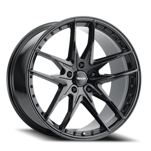 Venom 38 Wheel 19x10 5x114.3 Gloss Black 40mm | VEN3819105114+40B-A