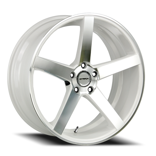 DOORBUSTER PRICING! - Strada S35 Perfetto Wheel 20x8.5 5x114.3 White Machined 35mm - FREE T-SHIRT INCLUDED! | S35051435WM
