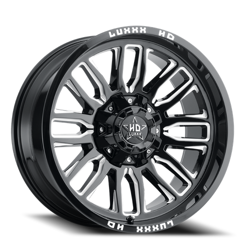 Luxxx Hd Lhd26 Wheel 20x10 6x135 & 6x139.7 Gloss Black Milled -18mm | LHD2620106135139-18G-A1