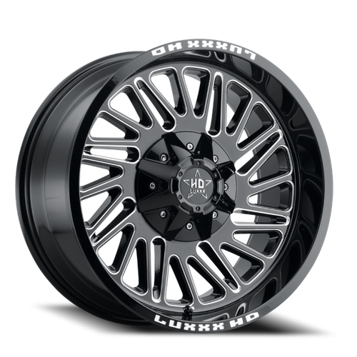 Luxxx Hd Lhd19 Wheel 20x10 6x135 & 6x139.7 Gloss Black Milled -18mm | LHD1920106135139-18G-A1
