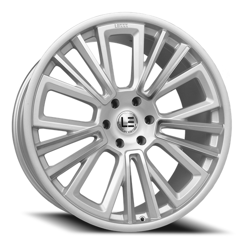 Lux Le 3 Wheel 24x11 6x139.7 Silver Machined 40mm - MINIMUM PURCHASE OF 4 WHEELS | LUXLE324116139+40D-F2