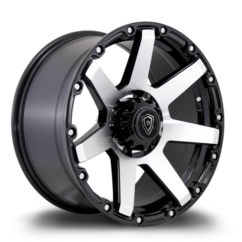 White Diamond® Wd2804 Wheels Rims 20x9 6x5.5 (6x139.7) Black Machined 0 | 280420961390BP
