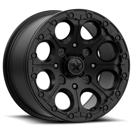 Msa Offroad M44 Cannon Beadlock Atv Utv Wheel 15x7 4x156 Satin Black 25mm | M44-05756