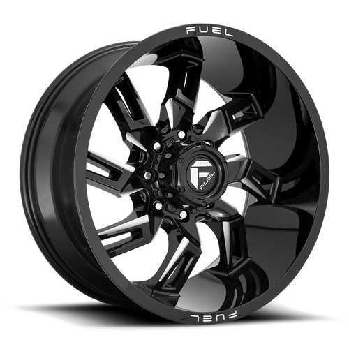 Fuel D747 Lockdown Wheel 22x10 8x165.1 Gloss Black Milled -18mm - FREE T-SHIRT INCLUDED! | D74722008247