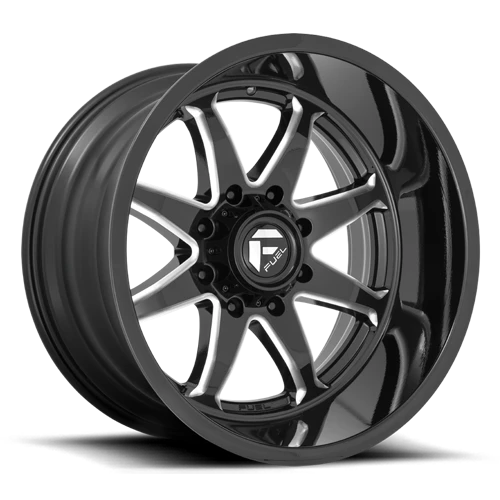 Fuel D749 Hammer Wheel 20x10 8x165.1 Gloss Black Milled -18mm - FREE T-SHIRT INCLUDED! | D74920008247