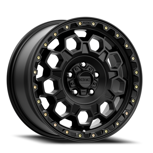 Kmc Km545 Trek Wheel 17x9 5x127 Satin Black -12mm - FREE T-SHIRT INCLUDED! | KM54579050712N