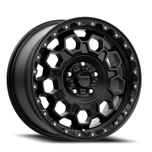 Kmc Km545 Trek Wheel 17x9 5x127 Satin Black 18mm - FREE T-SHIRT INCLUDED! | KM54579050718
