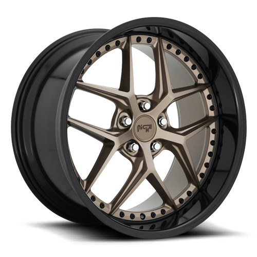 Niche M227 Vice Wheel 20x10.5 5x115 Matte Bronze With Black Ring 20mm - FREE T-SHIRT INCLUDED! | M227200590+20