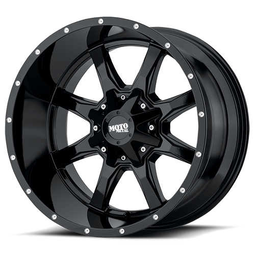 Moto Metal Mo970 Wheel 17x8 6x135 & 6x139.7 Gloss Black With Milled Lip 0mm | MO970780673A00US