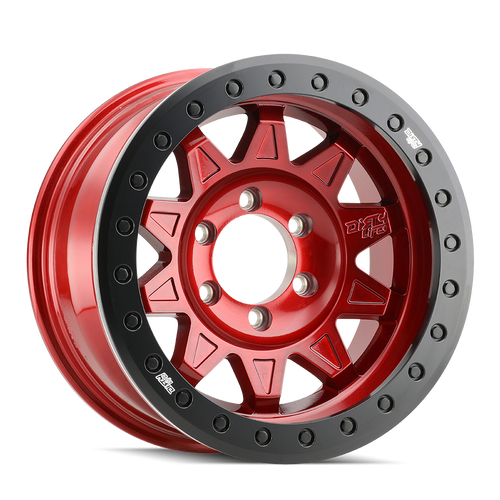 Dirty Life Roadkill Race Wheels Rims 17x9 5x127 Gloss Crimson Candy Red -14mm | 9302-7973R14