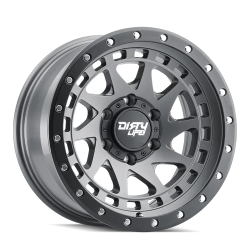 Dirty Life Enigma Pro Wheels Rims 17x9 6x139.7 Satin Graphite -12mm | 9311-7983MGT12