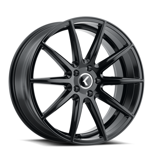 Kraze Kr194 Cosmos Wheels Rims 18x8 5x115 Gloss Black 40mm | KR194-8864GB40