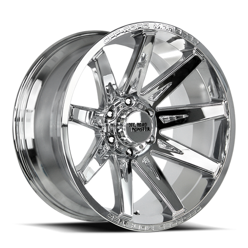 DOORBUSTER PRICING! - Off Road Monster M25 M25 Wheel 20x10 6x139.7 Chrome -19mm - FREE T-SHIRT INCLUDED! | M250639N19C