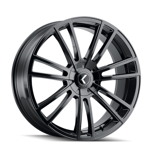 Kraze Kr183 Spectra Wheels Rims 22x8.5 5x114.3 5x120 Gloss Black 38mm | KR183-22804GB38