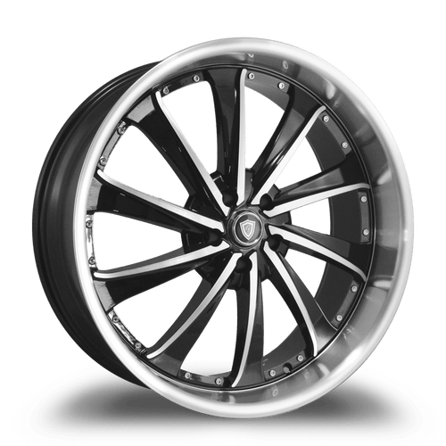 G-Line Alloys® G0016 Wheels Rims 20x8.5 5x115 Black Machined 15 | 00162085511515BP