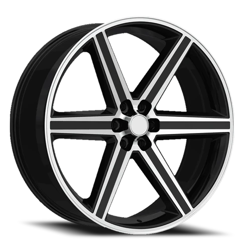 DOORBUSTER PRICING! - Replica 248 Wheel 22x9.5 5x115 Black Machined 10mm | REP248-22964BM