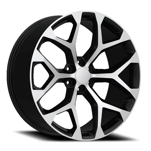 DOORBUSTER PRICING! - Replica 348 Wheel 24x10 6x139.7 Black Machined 30mm | REP348-24185BM