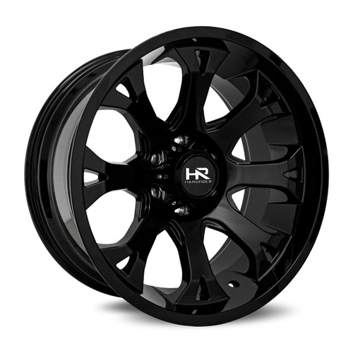 Hardrock Offroad Bloodshot Xposed Wheels Rims 24x14 8x180 Gloss Black -76mm | H505-241478176GB
