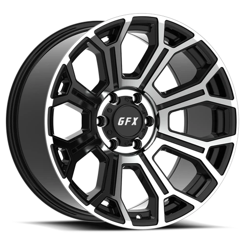 DOORBUSTER PRICING! - G-Fx Tr19 Wheel 18x9 6x139.7 Gloss Black Machined 12mm | T19 890-6139-12 GBMF