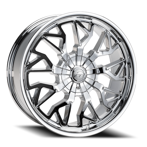 Vct Cyclone Wheel 22x8.5 5x110 & 5x115 Chrome 38mm | CYC-228551015+38C