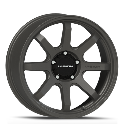 Vision Flow 351 Wheel 17x8 5x127 Satin Grey 30mm | 351-7873SG30