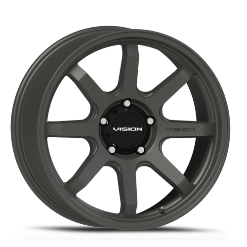 Vision Flow 351 Wheel 17x9 5x139.7 Satin Grey -12mm | 351-7985SG-12