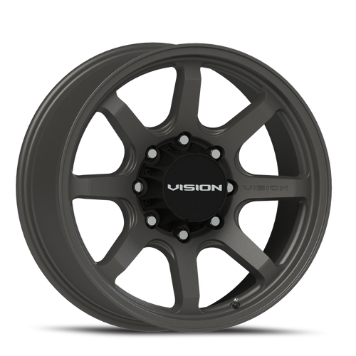 Vision Flow 351 Wheel 16x8 8x165.1 Satin Grey 0mm | 351-6881SG0