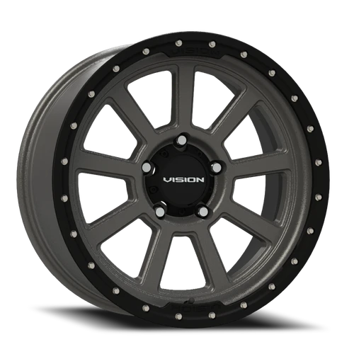 Vision Ojos 350 Wheel 18x9 5x139.7 Satin Grey 12mm | 350-8985SGBL12