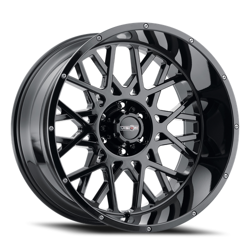 Vision Rocker 412 Wheel 18x9 8x170 Gloss Black -12mm | 412-8970GB-12