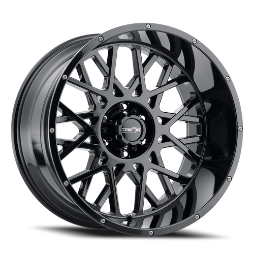 Vision Rocker 412 Wheel 18x9 8x165.1 Gloss Black 12mm | 412-8981GB12