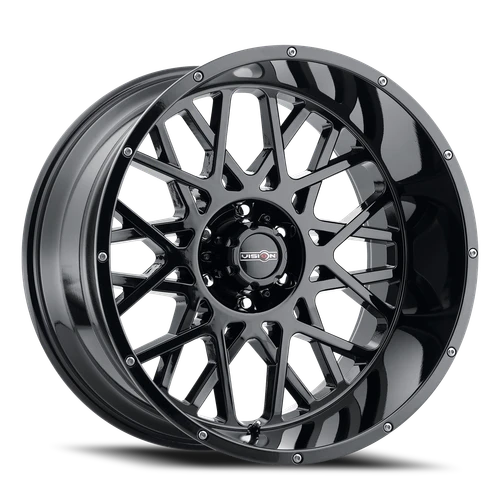 Vision Rocker 412 Wheel 18x9 8x180 Gloss Black 12mm | 412-8987GB12