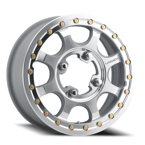 Vision Flow 351 Atv Utv Wheel - 15x6 4x136 Machined 51mm | 351BL156136ACMFMR55