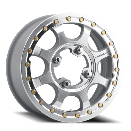 Vision Flow 351 Atv Utv Wheel 15x6 4x156 Machined 51mm | 351BL156156ACMFMR55