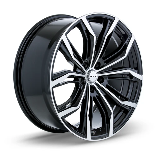 Rtx Black Widow Wheels Rims 18x8 5x115 Black Machined 42mm | 82915