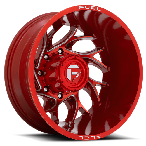 Fuel D742 Runner Dually Wheel 22x8.25 8x210 Candy Red Milled -246mm | D74222829345