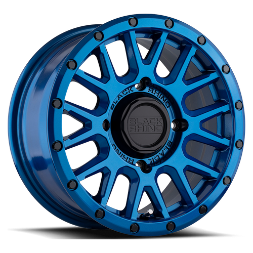 Black Rhino Powersports La Paz Atv Utv Wheel 15x7 4x110 Blue With Black Bolts 51mm | 1570LPZ514110U80