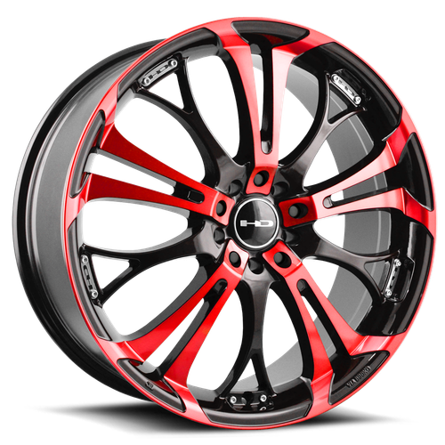 Hd Spinout Wheel 22x8.5 5x114.3 & 5x127 Red 35mm | SO22855435BK-R