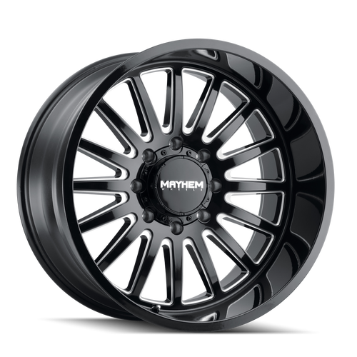 Mayhem Utopia Wheels Rims 20x10 8x170 Gloss Black Milled -19mm | 8114-2170BM