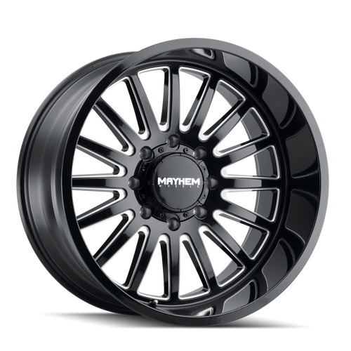 Mayhem Utopia Wheels Rims 20x9 6x139.7 Gloss Black Milled 0mm | 8114-2983BM