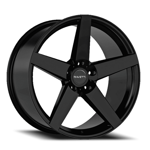 DOORBUSTER PRICING! - Ravetti M13 Wheel 20x8.5 5x115 Gloss Black 15mm - FREE T-SHIRT INCLUDED! | RAV-M13-2864B