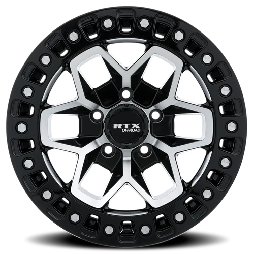 RTX Zion 18x9 5x127/5x5 Gloss Black Machined 0mm Wheels