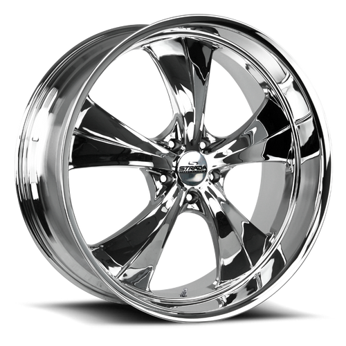 DOORBUSTER PRICING! - Strada Street Classics C02 Old Skool Wheel 24x10 6x135 Chrome 24mm - FREE T-SHIRT INCLUDED! | C02463524C