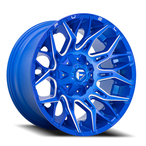 Fuel D770 Twitch Wheel 22x10 8x170 Anodized Blue Milled -18mm | D77022001747