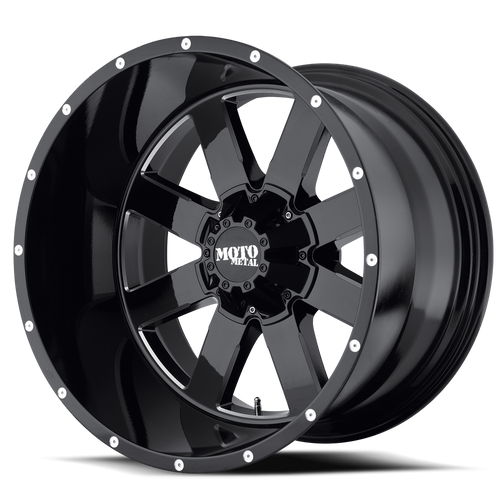 Moto Metal Mo962 Wheel 20x10 6x135 Gloss Black Milled -24mm | MO96221063324NUS