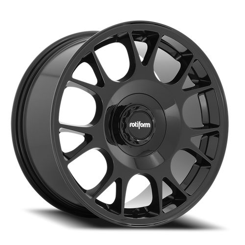 Rotiform R187 Tuf-R Wheel 19x8.5 5x112 & 5x114.3 Gloss Black 45mm | R187198542+45